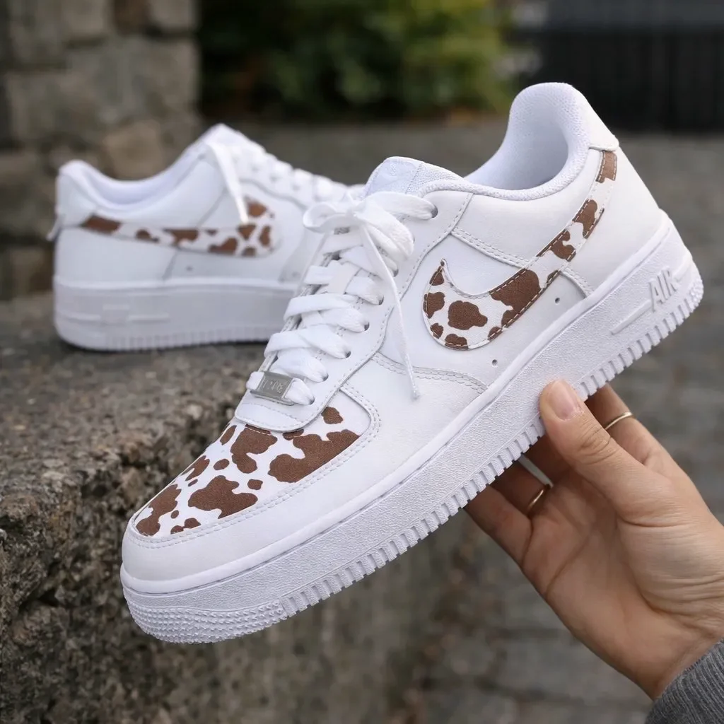 Custom Air Force 1 Low Black Gray Hand Painted Art Hand Painted Sneakers 006