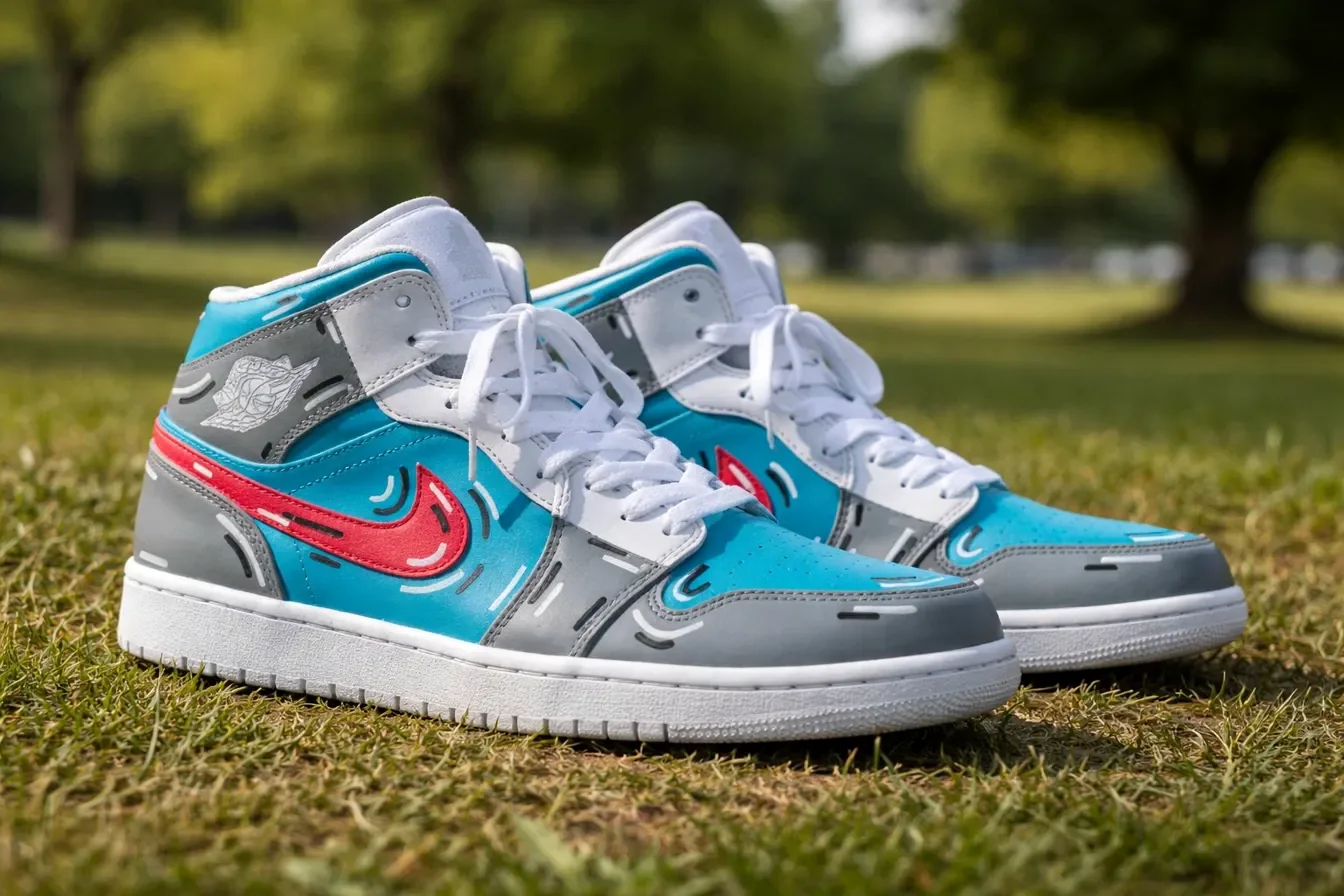 Custom Air Force 1 Low Black Pink Hand Painted Art Hand Painted Sneakers 001