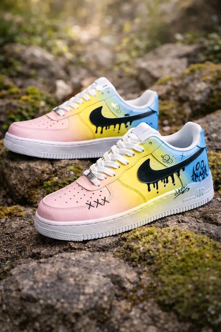 custom purple air force 1 design