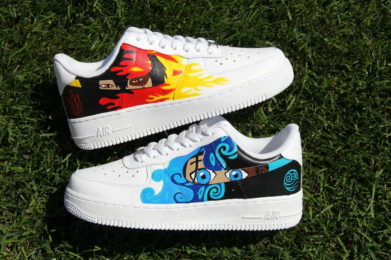 Custom Air Force 1 High — spellbound hand-painted detail on high top AF1
